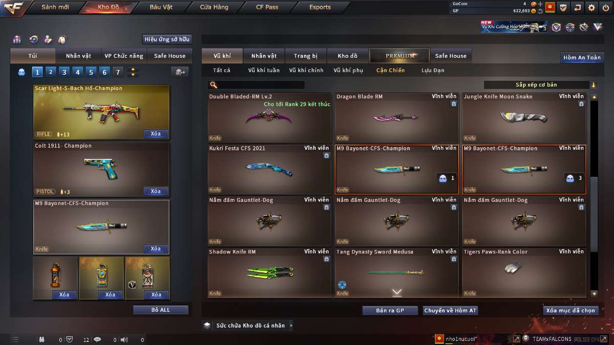 shop acc cf uy tin gia re